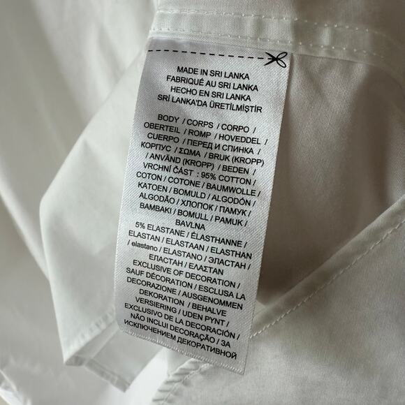 Lauren Ralph Lauren Strztch Non iron BLACK LABEL Crisp white logo shirt size XXL - Picture 6 of 9